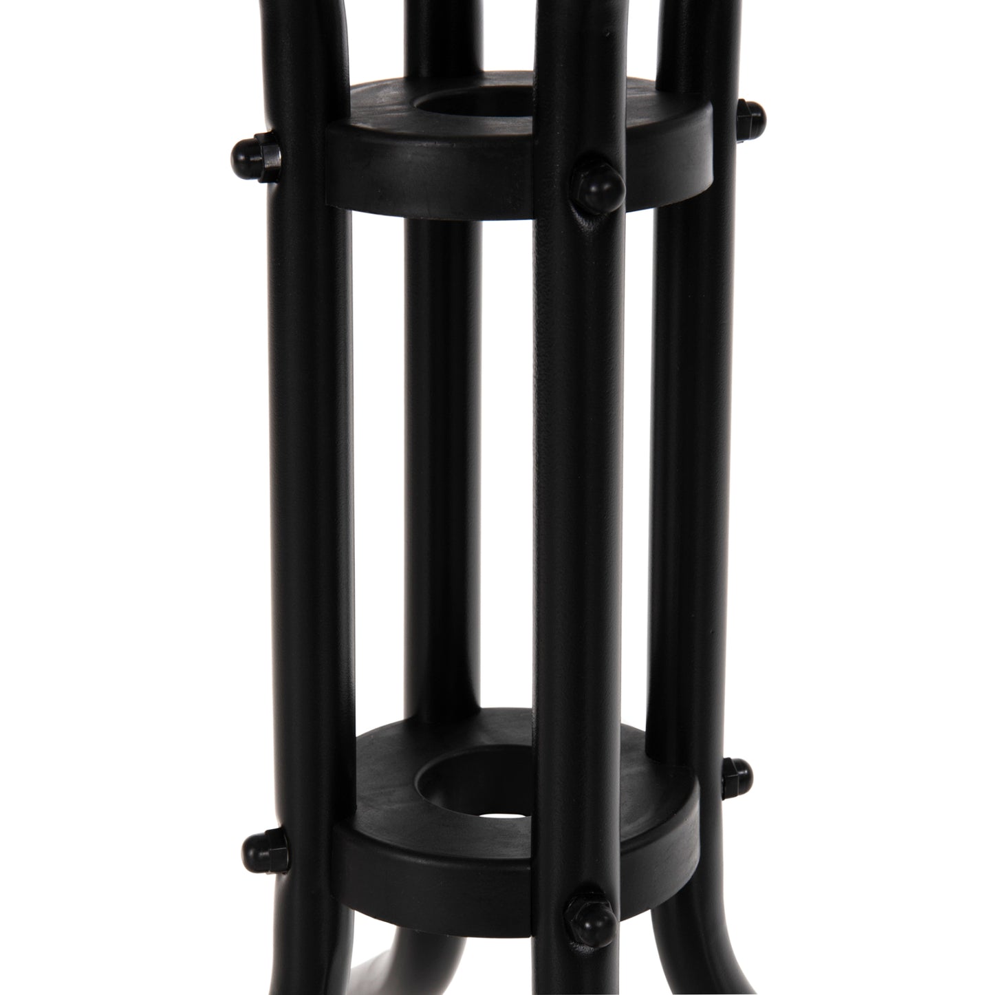 OUTDOOR DINING SET 3PCS FIGO HM10730.03-- 2 METAL CHAIRS & SQUARE TABLE 60x60cm BLACK