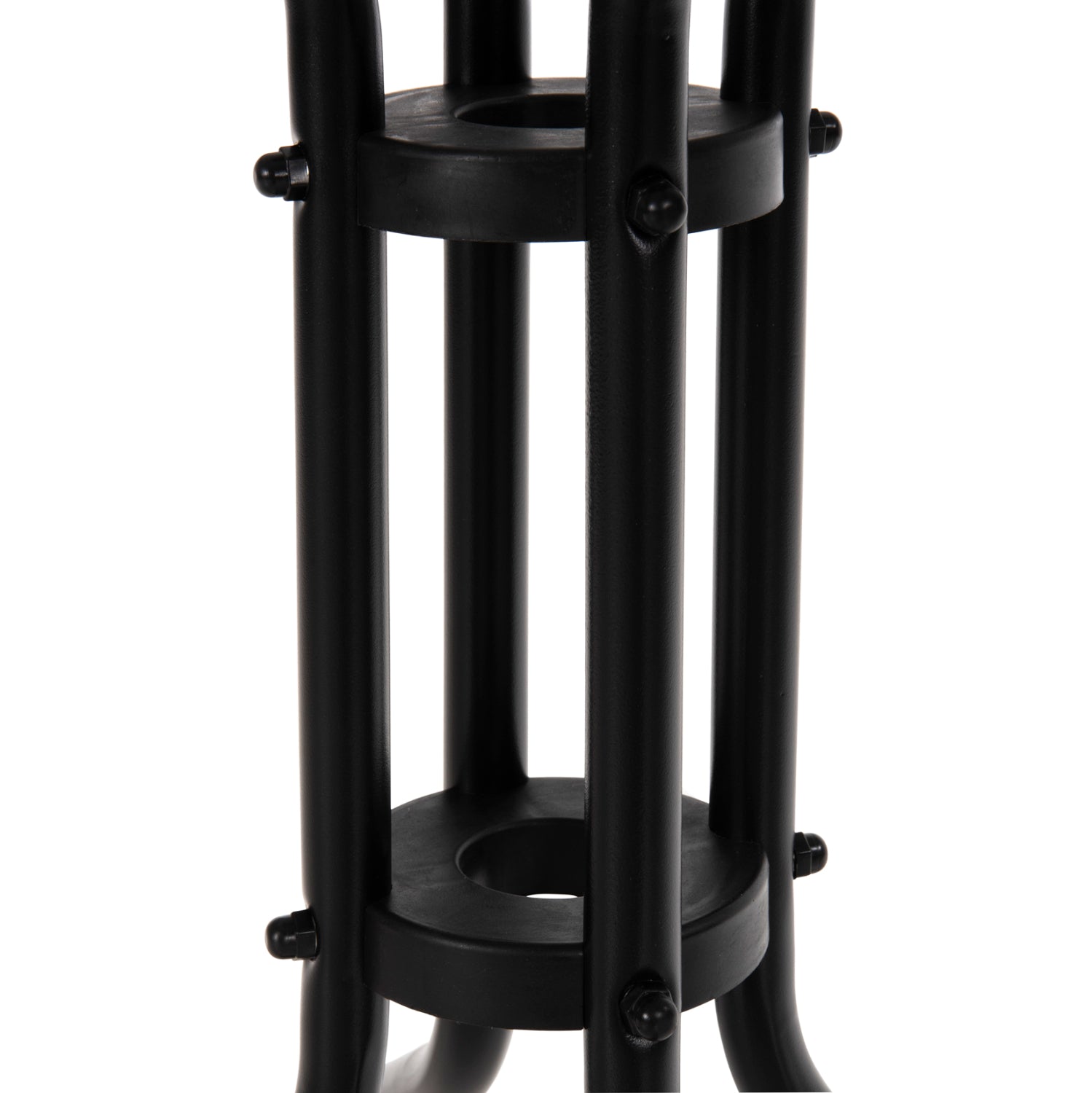OUTDOOR DINING SET 3PCS FIGO HM10730.03-- 2 METAL CHAIRS & SQUARE TABLE 60x60cm BLACK
