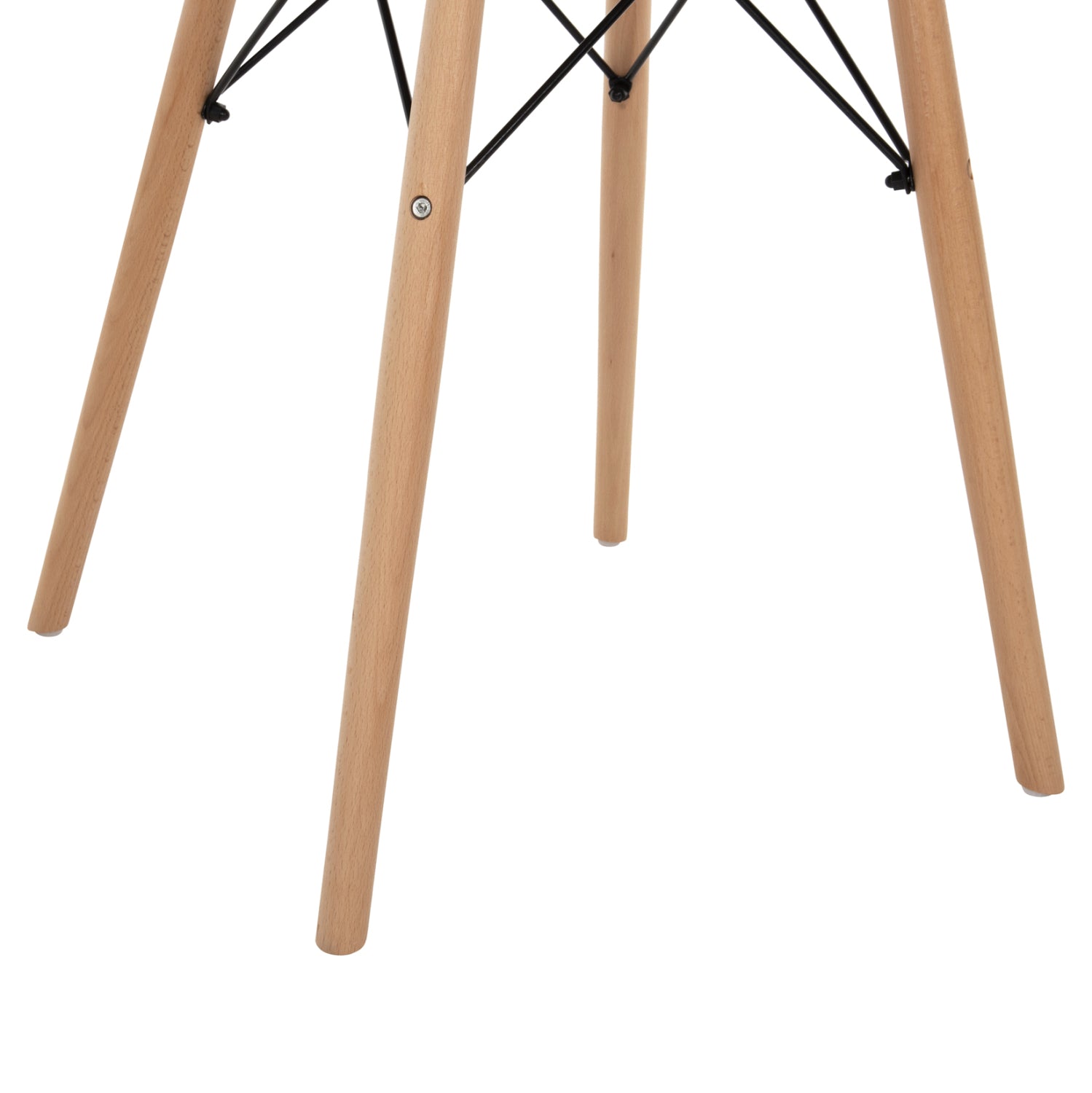 DINING SET 3PCS TWIST HM21370 ROUND TABLE Φ60 & 2 DINING CHAIRS IN CAPPUCCINO COLOR
