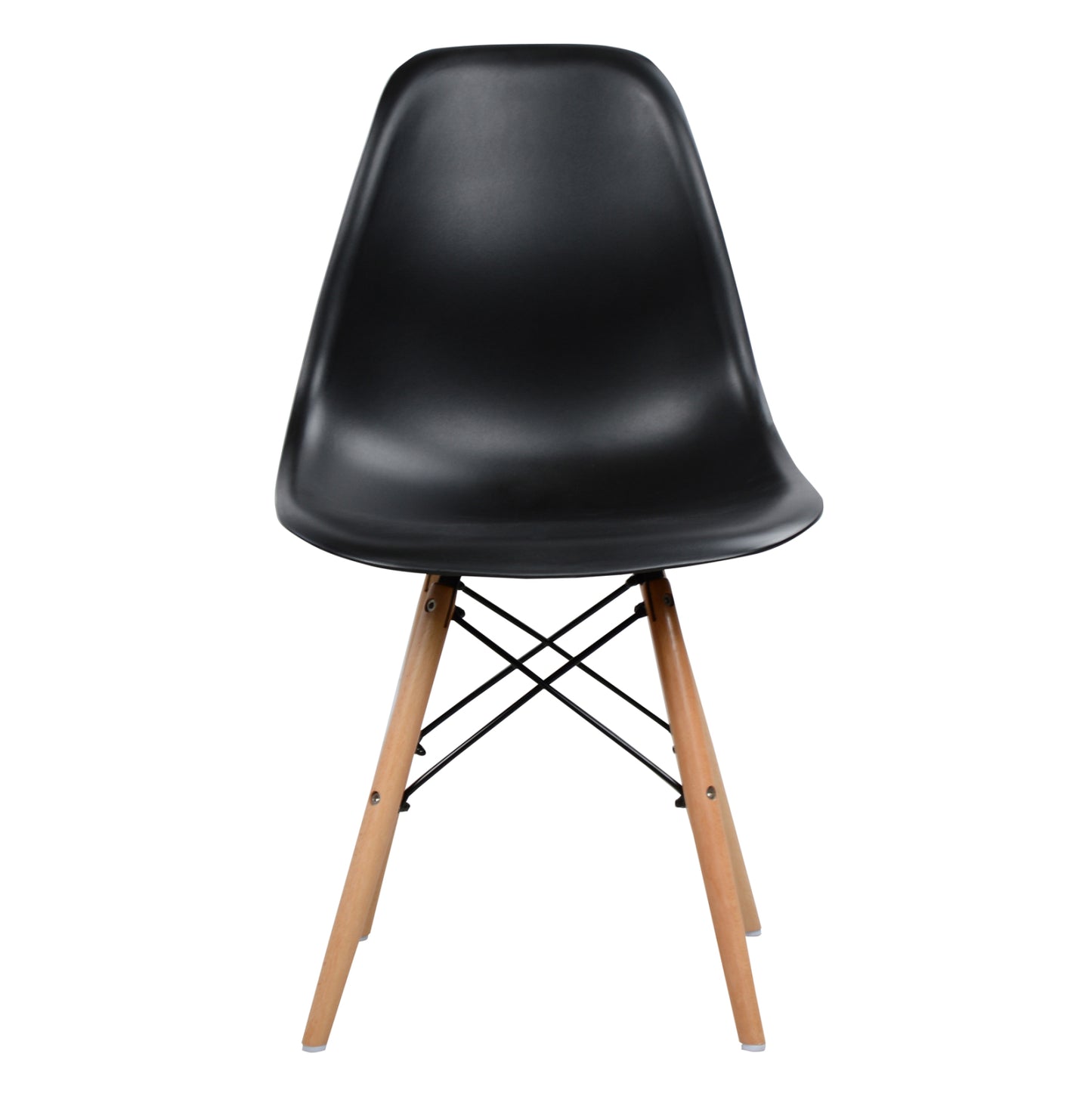 DINING SET 3PCS TWIST HM21373 ROUND TABLE Φ80 & 2 DINING CHAIRS IN BLACK COLOR