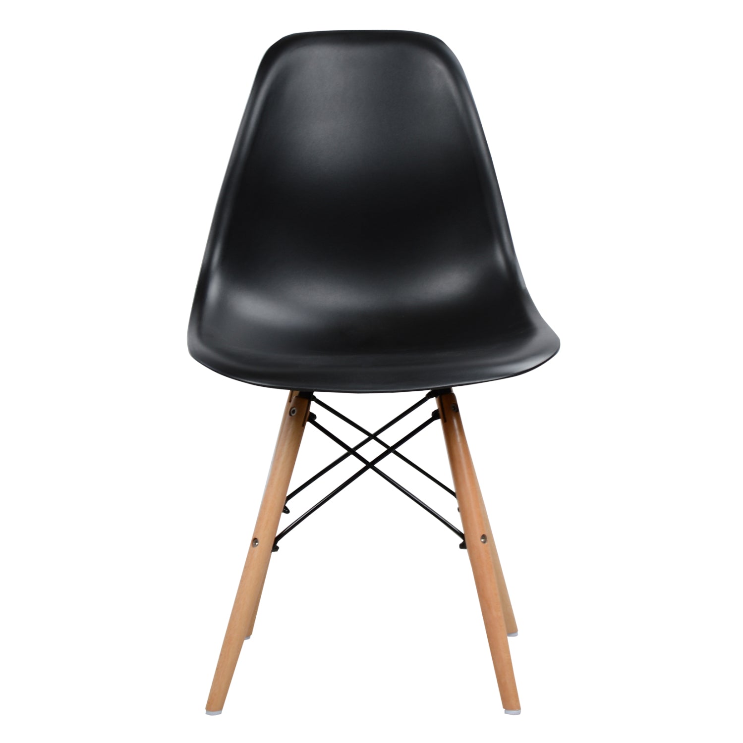 DINING SET 3PCS TWIST HM21373 ROUND TABLE Φ80 & 2 DINING CHAIRS IN BLACK COLOR