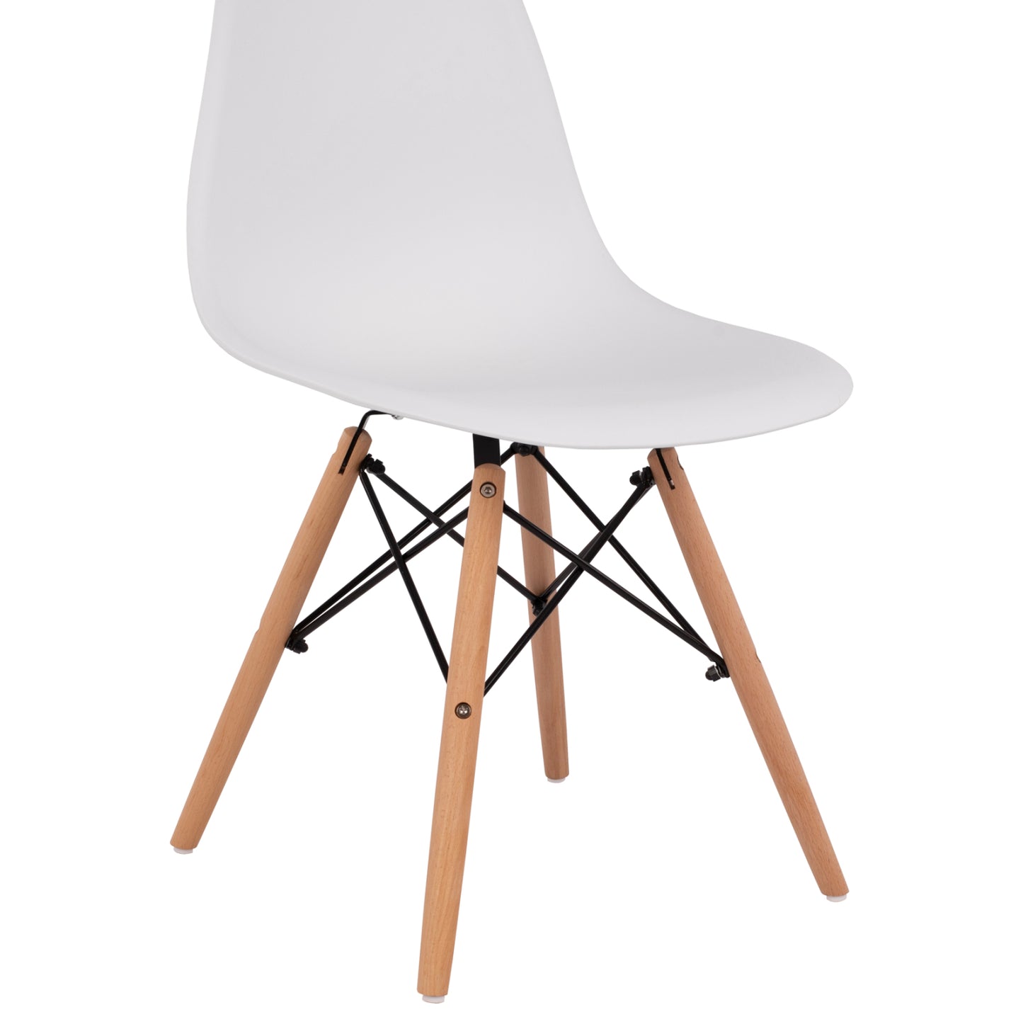 DINING SET 3PCS JAFARU HM21383 ROUND TABLE & 2 DINING CHAIRS IN WHITE