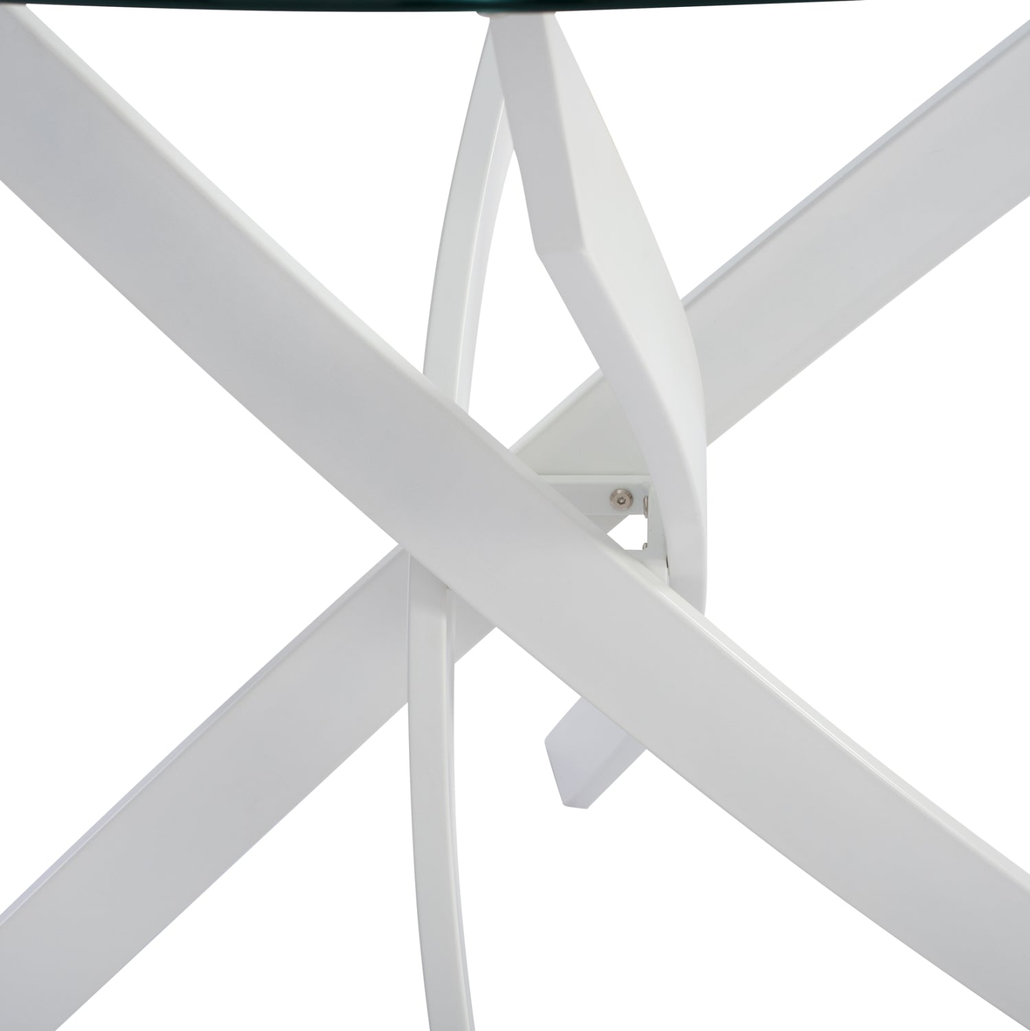 DINING SET 3PCS JAFARU HM21383 ROUND TABLE & 2 DINING CHAIRS IN WHITE