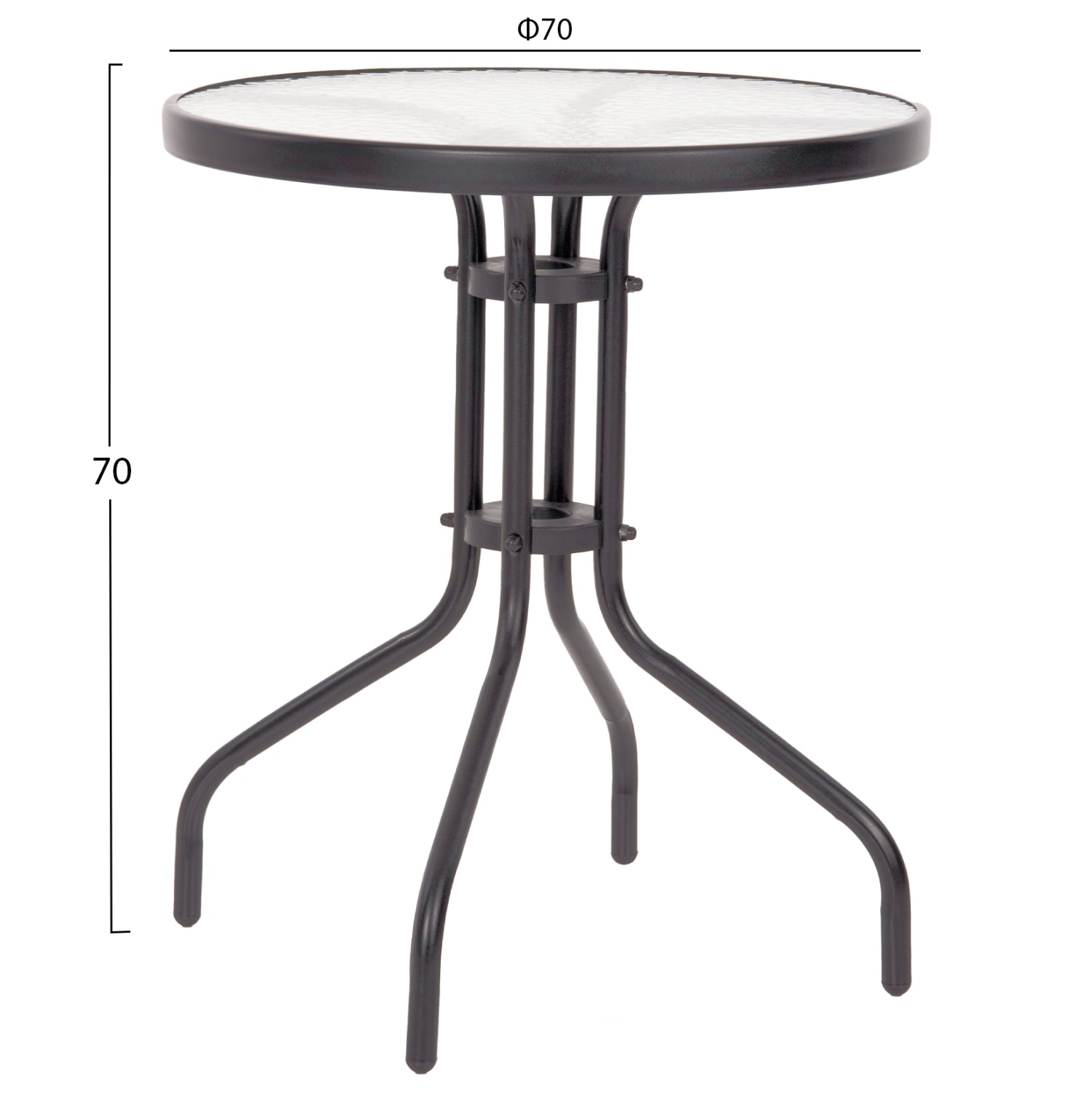 Set Dining Table 3 pieces with table & Chairs leon Grey HM5184.01