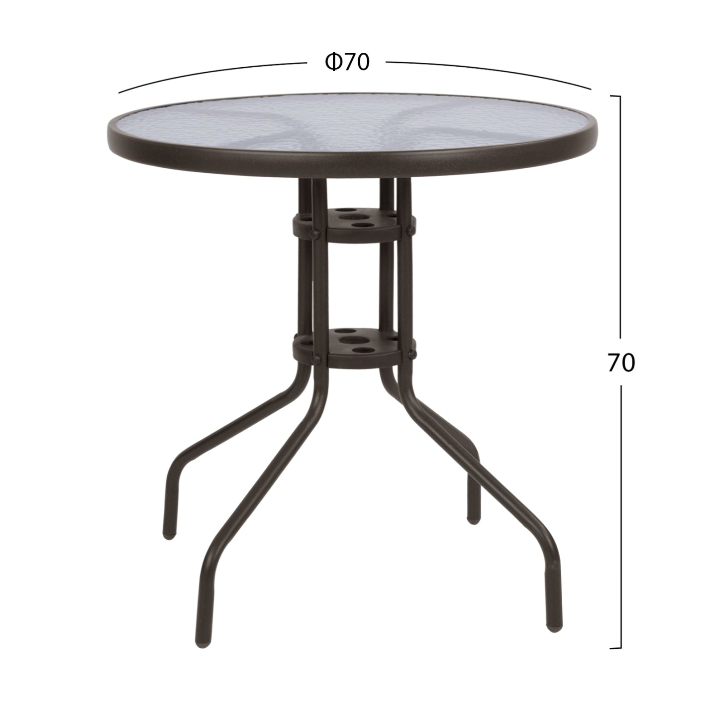 Set dining table 3 pieces with table & chairs Leon Brown HM5184.02