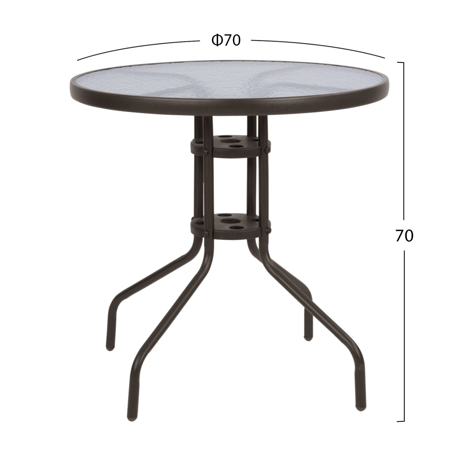 Set dining table 3 pieces with table & chairs Leon Brown HM5184.02