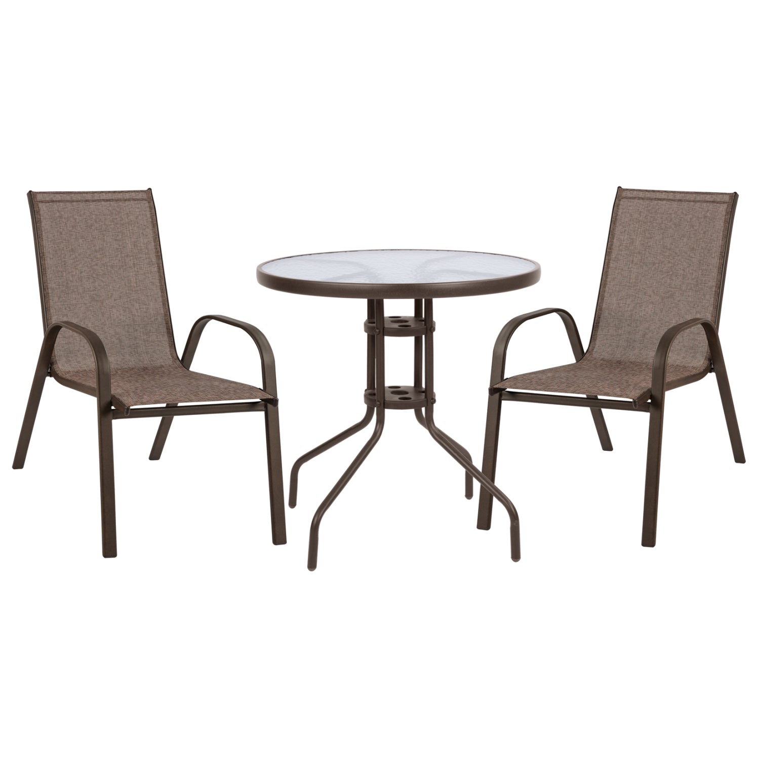 Set dining table 3 pieces with table & chairs Leon Brown HM5184.02