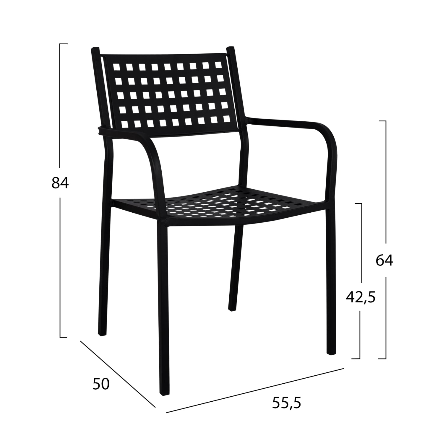 OUTDOOR DINING SET 5 PCS WITH MARBLE TABLE HM11717