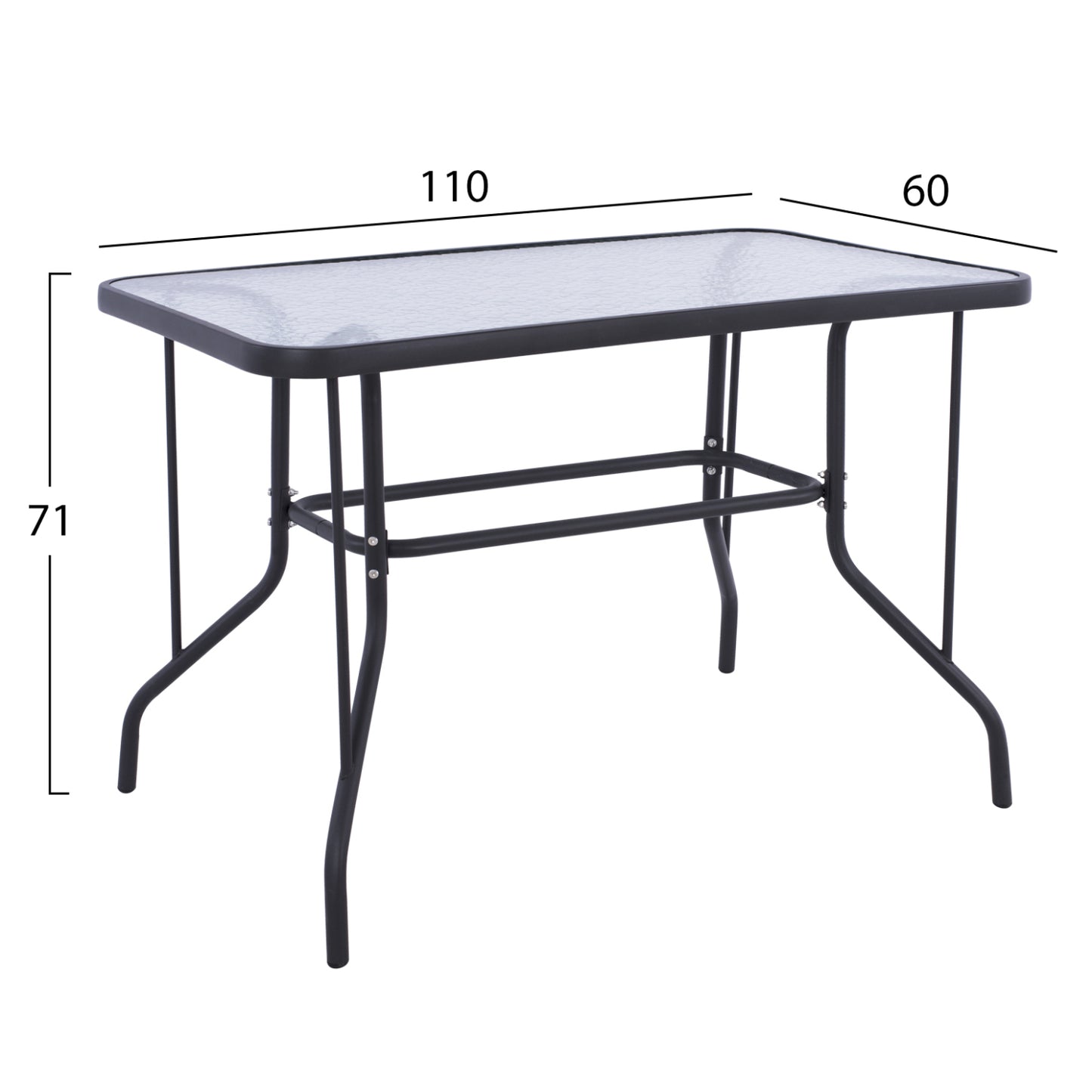 OUTDOOR DINING SET 5PCS ADAM HM10873.02 METAL & WICKER IN GREY