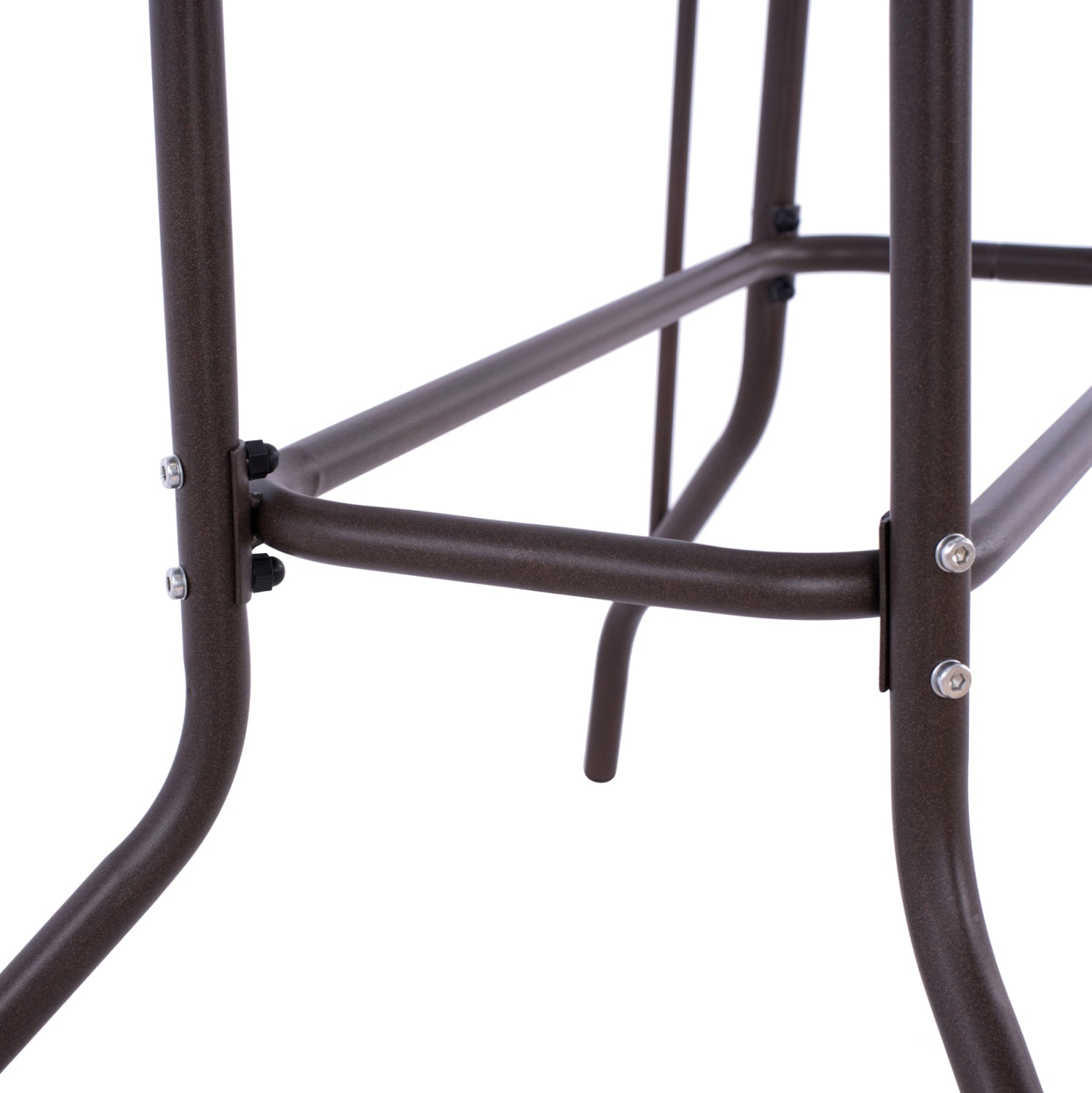 OUTDOOR DINING SET 5PCS ADAM HM10873.01 METAL & WICKER IN BROWN