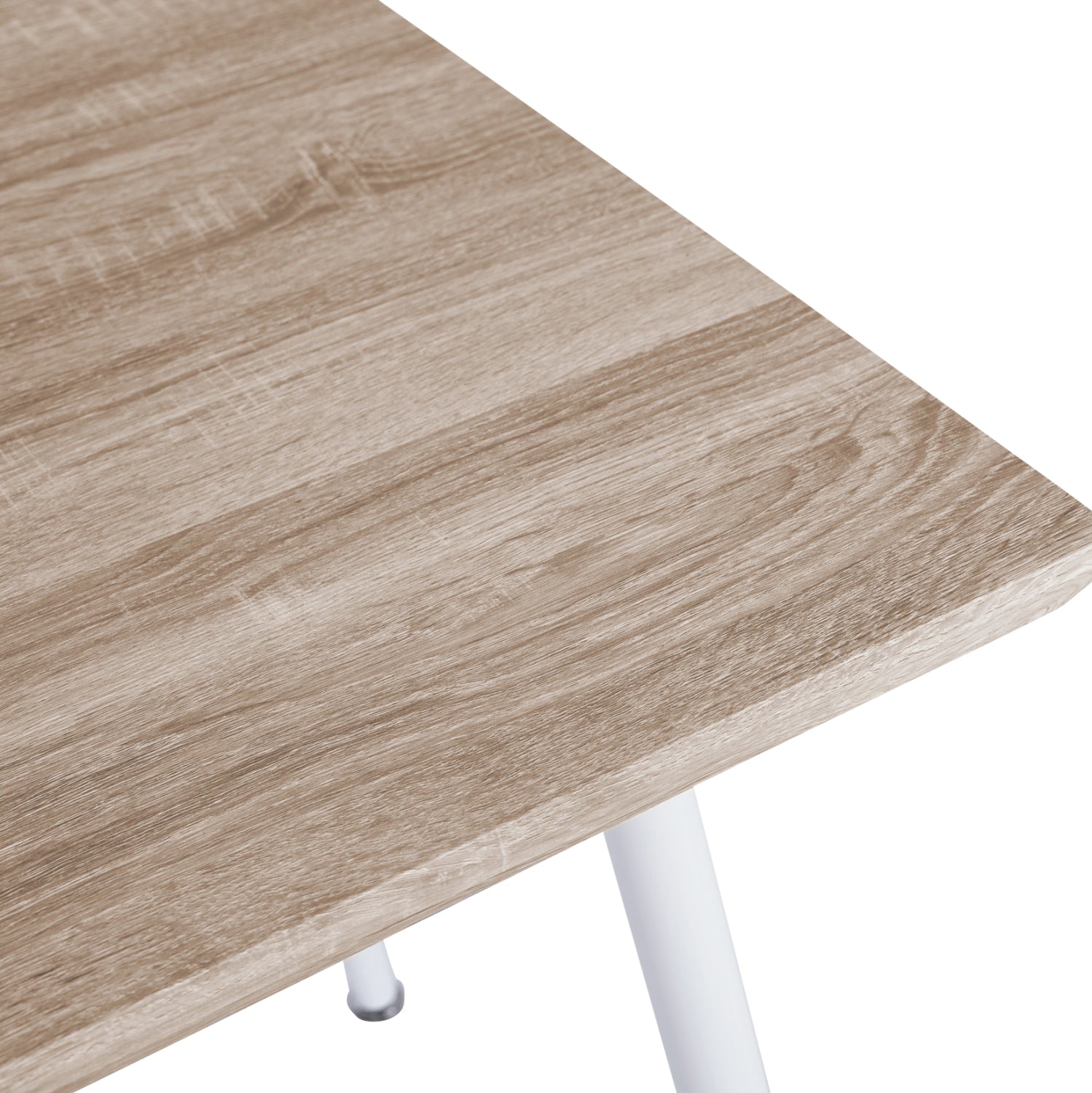 DINING SET 5PCS PALOMA HM10382 MDF TOP IN SONAMA--DINING CHAIRS IN BEIGE