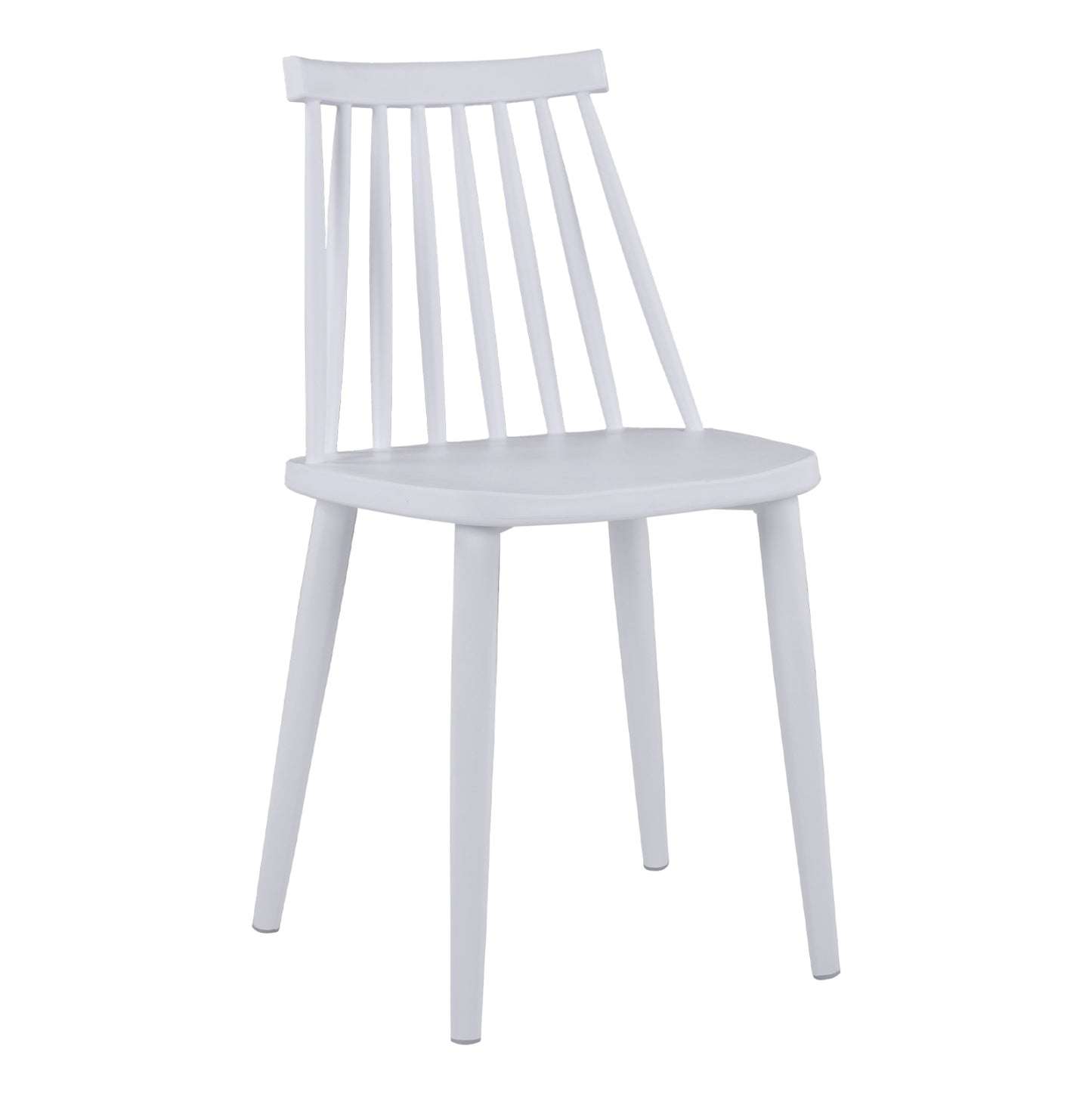 DINING SET 5PCS OFIRA HM10634 MDF TOP IN SONAMA--DINING CHAIRS IN WHITE