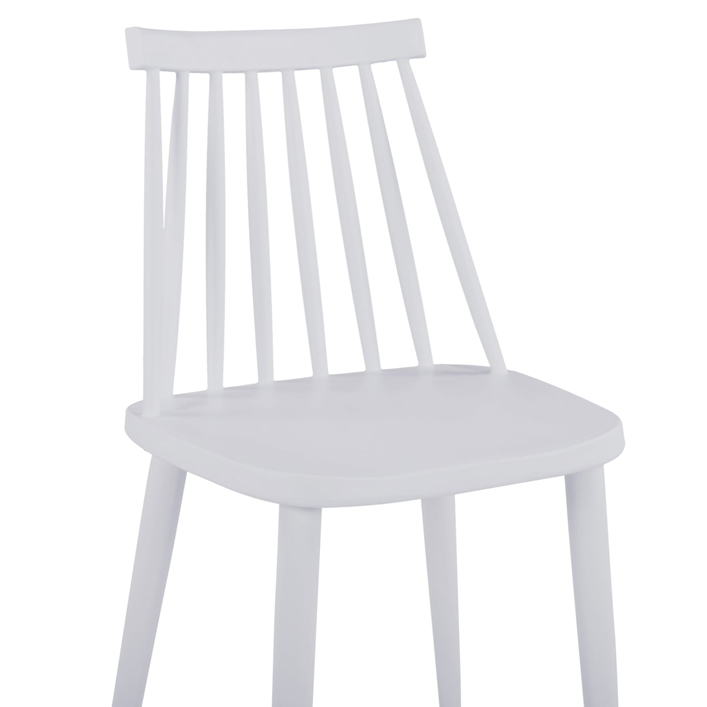 DINING SET 5PCS OFIRA HM10634 MDF TOP IN SONAMA--DINING CHAIRS IN WHITE