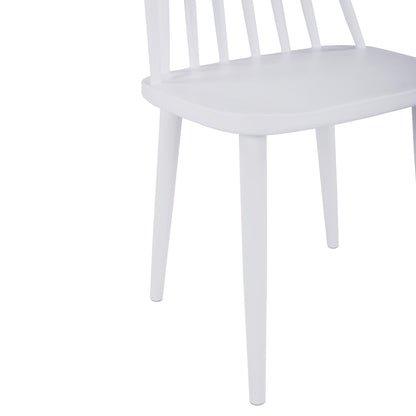 DINING SET 5PCS OFIRA HM10634 MDF TOP IN SONAMA--DINING CHAIRS IN WHITE