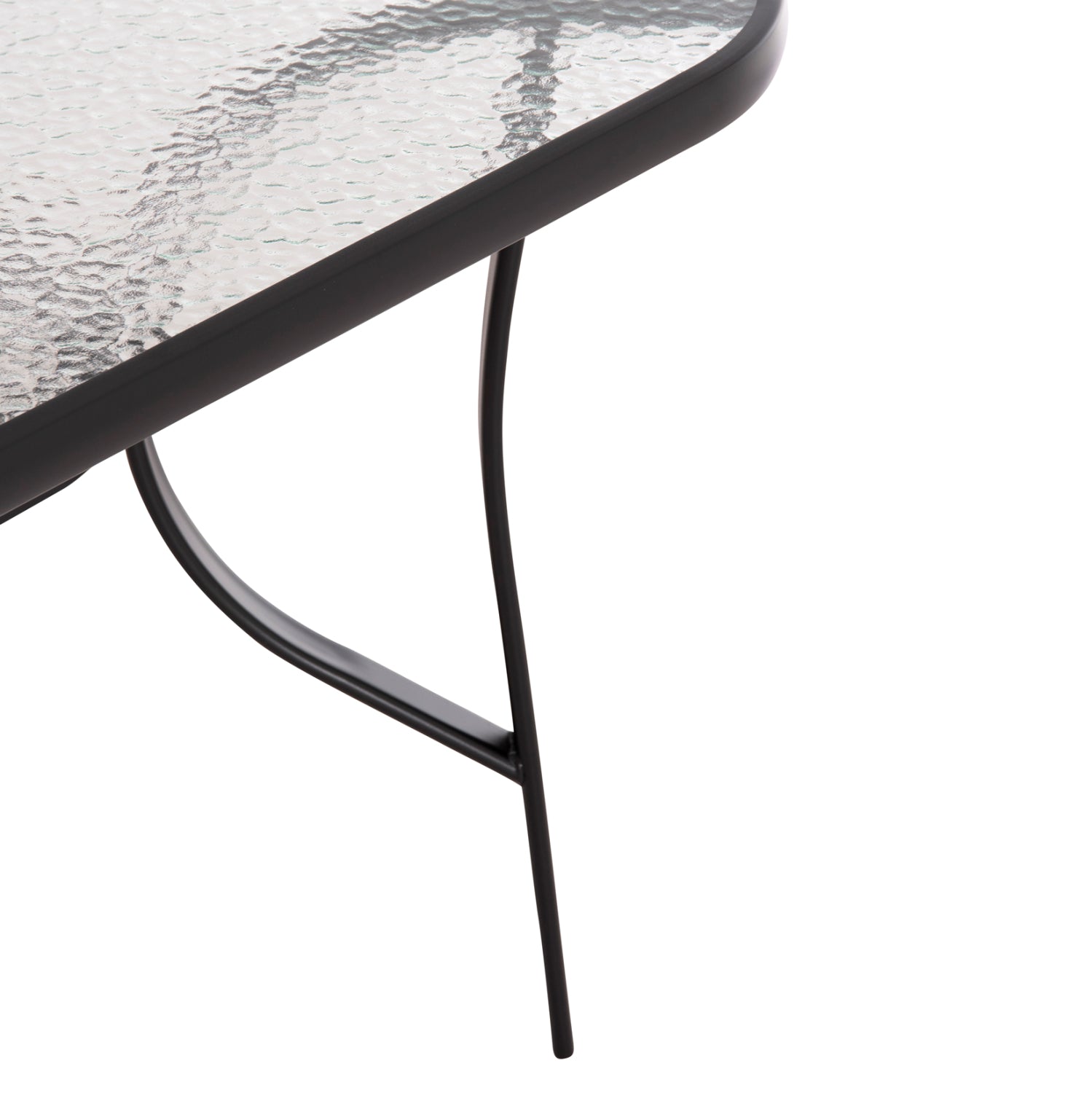 OUTDOOR DINING SET 5PCS BRUNO HM10729.03 METAL CHAIRS & TABLE 150x90cm BLACK