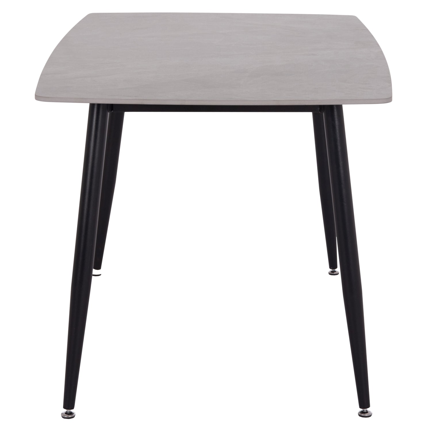 DINING SET 5PCS RAVEN HM10743 CERAMIC TOP GREY MARBLE--GREY FABRIC