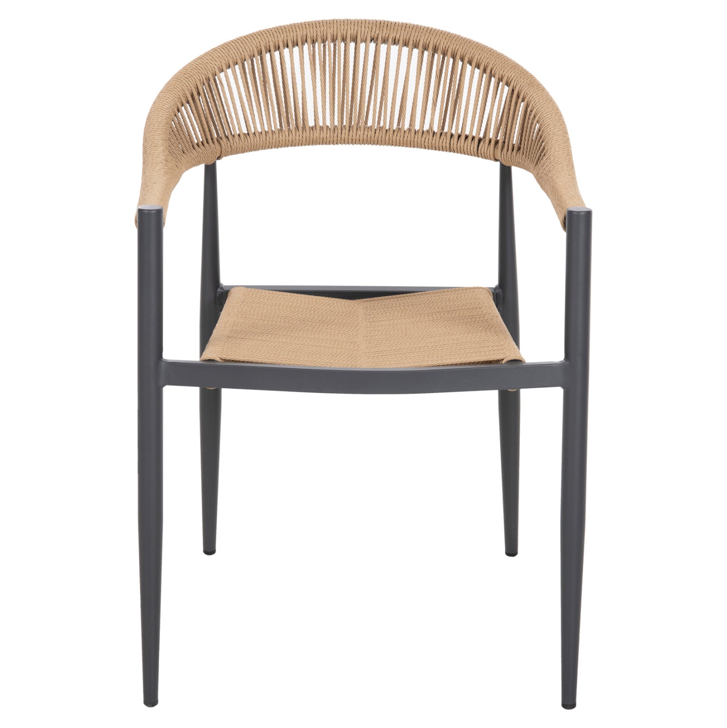 OUTDOOR DINING SET 5PCS TABER HM10834.02 DARK GREY ALUMINUM--POLYWOOD--P.E.RATTAN BEIGE