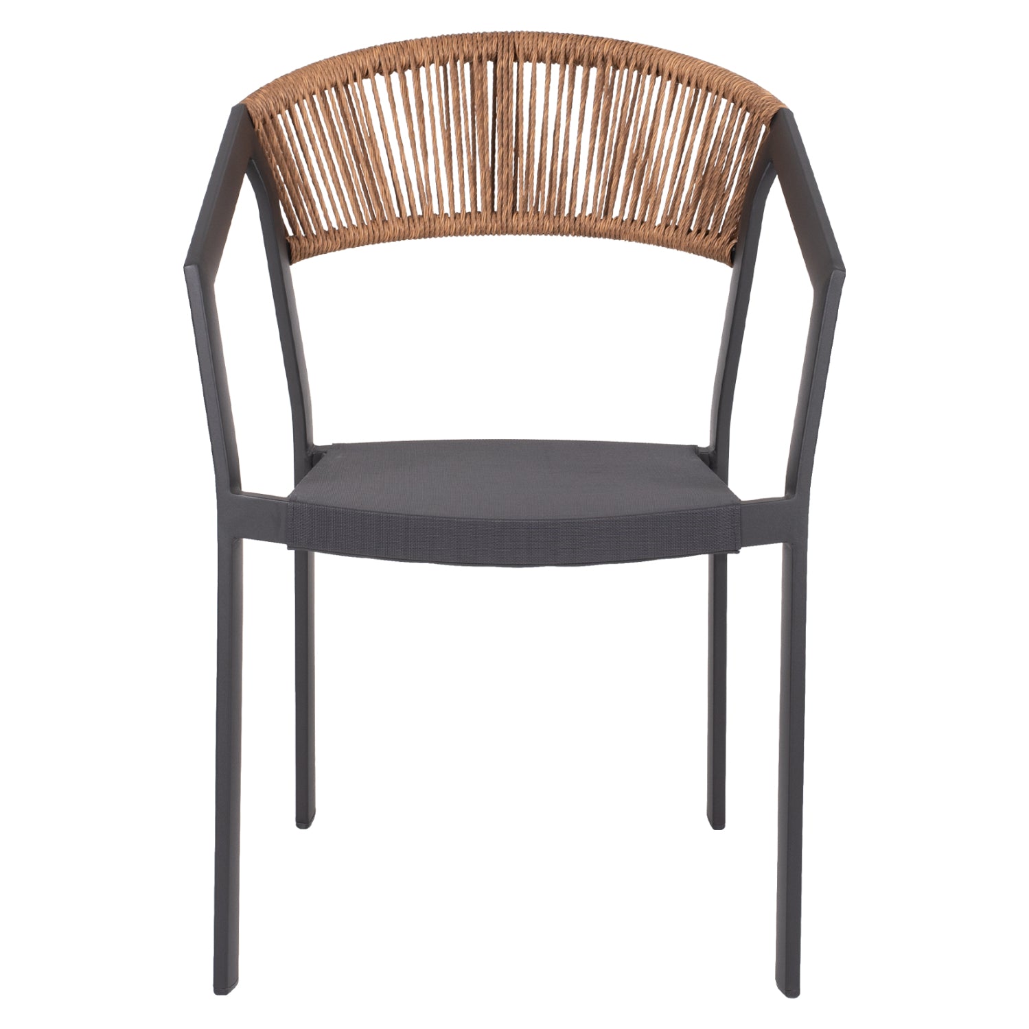 OUTDOOR DINING SET 5PCS TABER HM10837.01 ALUMINUM CHAIRS & TABLE--POLYWOOD--GREY