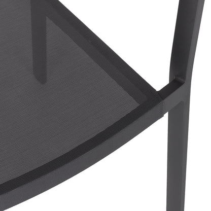 OUTDOOR DINING SET 5PCS TABER HM10837.01 ALUMINUM CHAIRS & TABLE--POLYWOOD--GREY