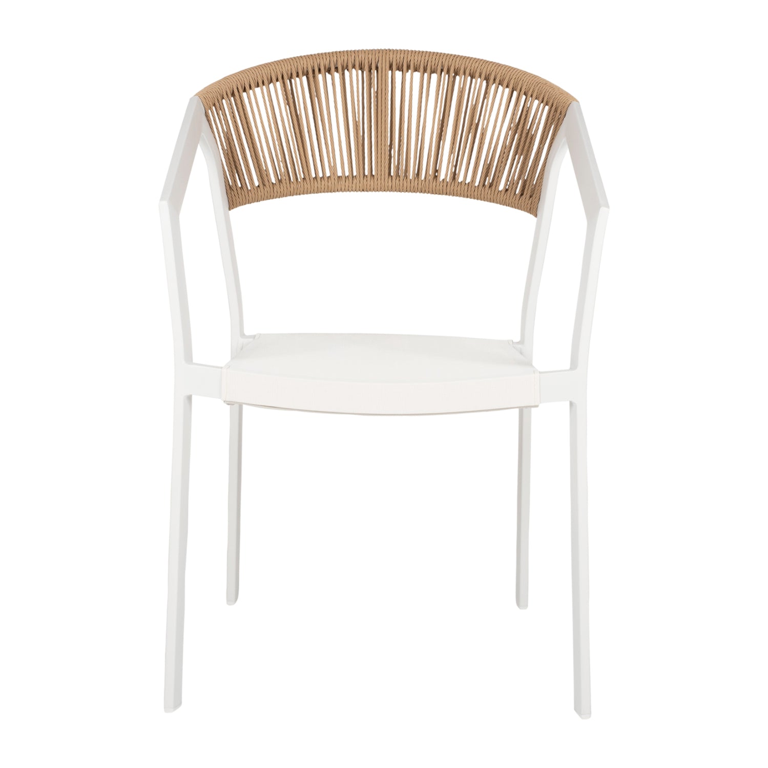 OUTDOOR DINING SET 5PCS TABER HM10838.01 ALUMINUM CHAIRS & TABLE--POLYWOOD--WHITE