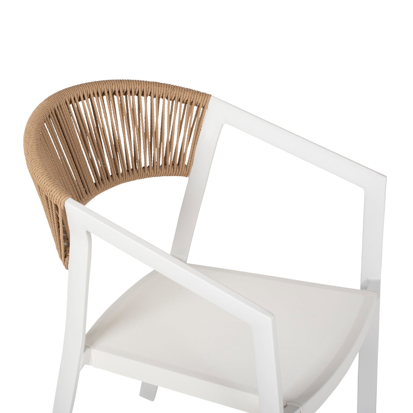 OUTDOOR DINING SET 5PCS TABER HM10838.01 ALUMINUM CHAIRS & TABLE--POLYWOOD--WHITE