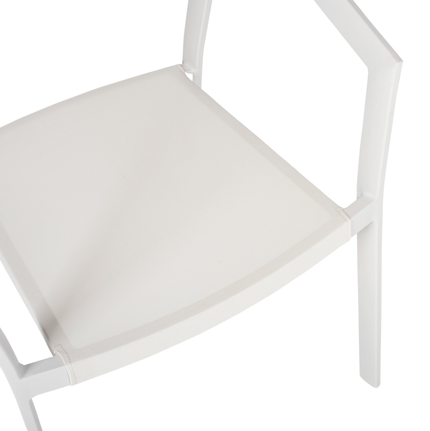 OUTDOOR DINING SET 5PCS TABER HM10838.01 ALUMINUM CHAIRS & TABLE--POLYWOOD--WHITE
