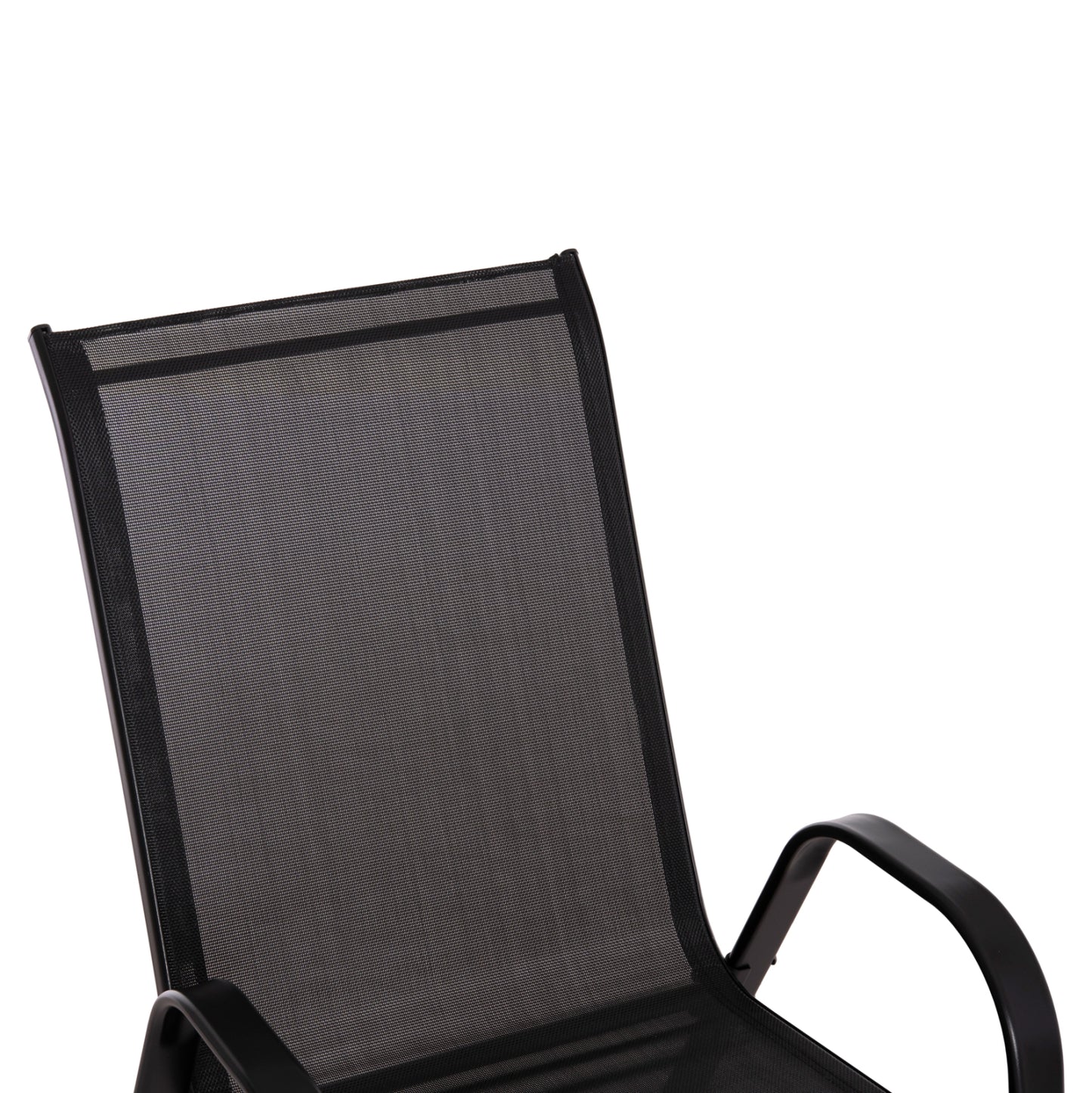 OUTDOOR DINING SET 5PCS BRUNO HM10895.03 BLACK METAL & TEXTILENE