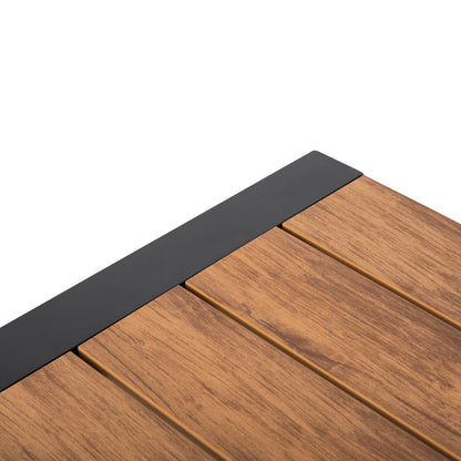 OUTDOOR DINING SET 5PCS MAGNET HM10997.03 ALUMINUM IN ANTHRACITE--POLYWOOD--P.E.ROPE