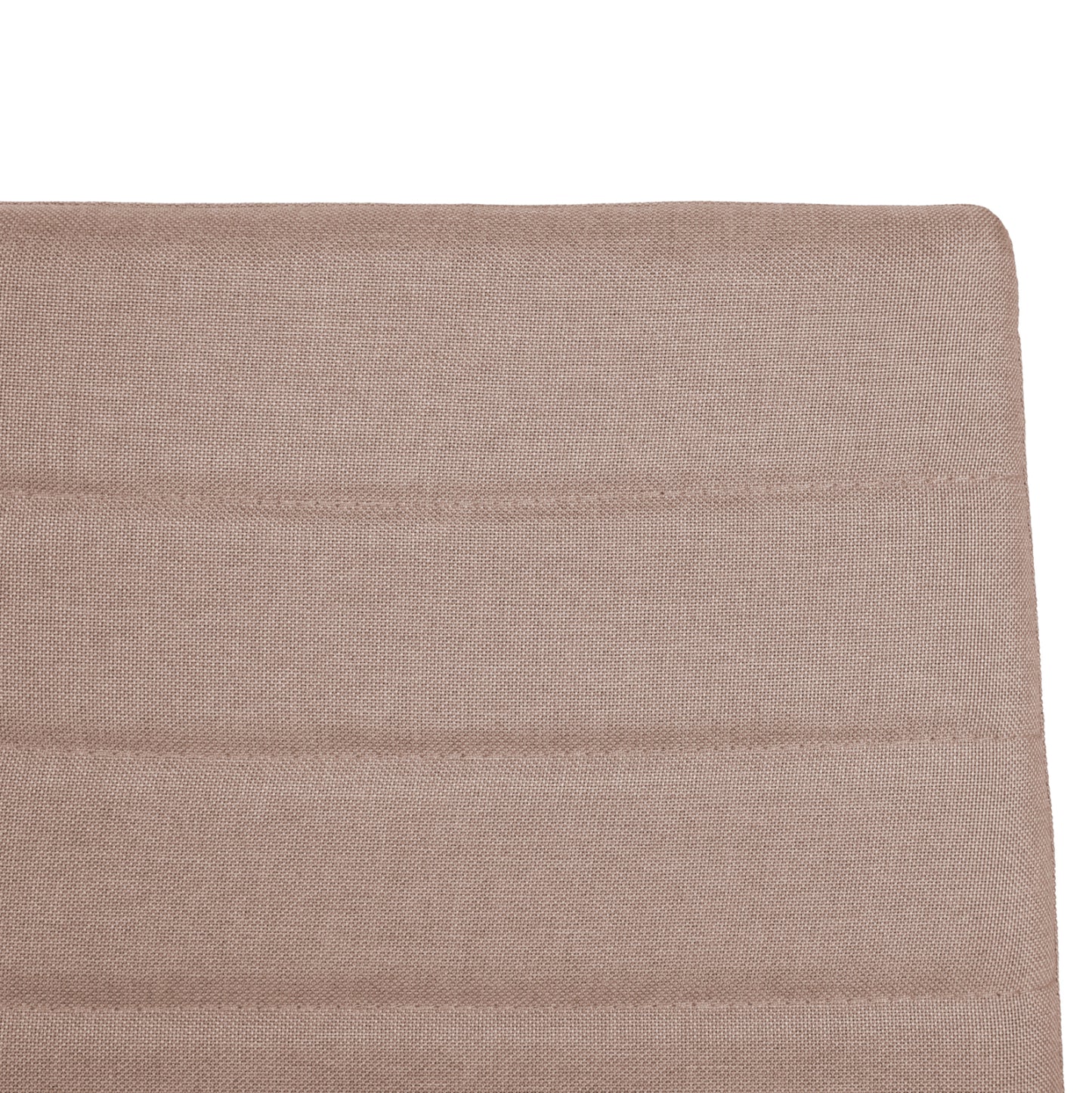 DINING SET 5PCS MINIMAL HM11767 WHITE MDF TOP-BEIGE FABRIC CHAIRS