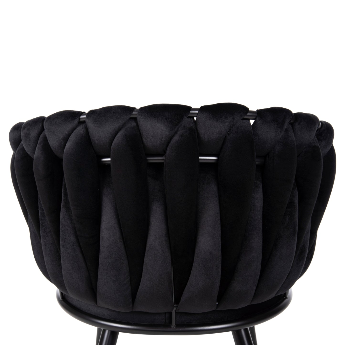 DINING SET 5PCS RAVEN HM12116.03 CERAMIC TOP BLACK MARBLE--BLACK VELVET
