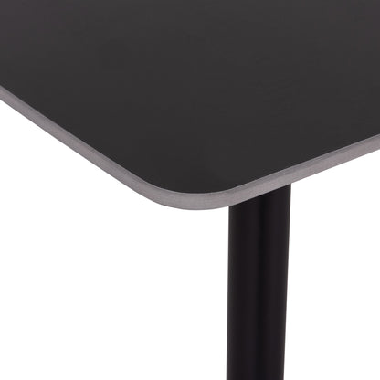 DINING SET 5PCS RAVEN HM12116.03 CERAMIC TOP BLACK MARBLE--BLACK VELVET