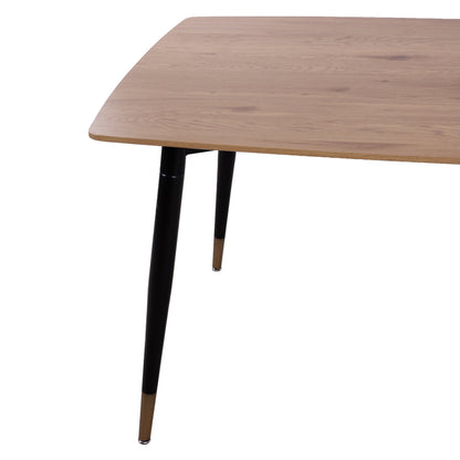 DINING SET 5PCS JOLIE HM12123.01 MDF TOP IN NATURAL WOOD COLOR--CYPRESS GREEN VELVET