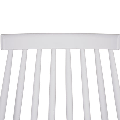 DINING SET 5PCS MINIMAL HM21172 MDF TOP IN WHITE-FRAMES IN NATURAL WOOD COLOR