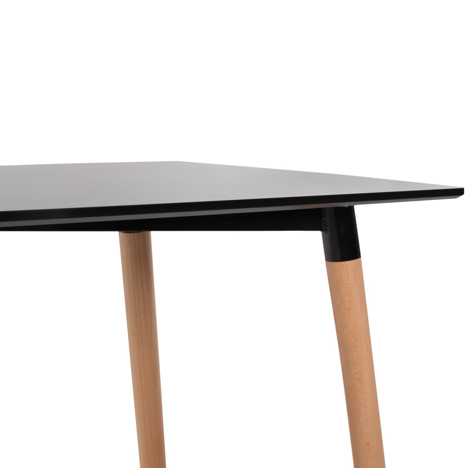 DINING SET 5PCS ARIADNE HM21174 MDF TOP & POLYPROPYLENE IN BLACK