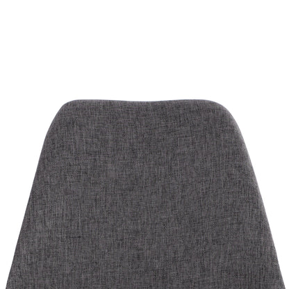 DINING SET 5PCS VEGAS HM21177 MDF TOP IN GREY--FABRIC IN GREY