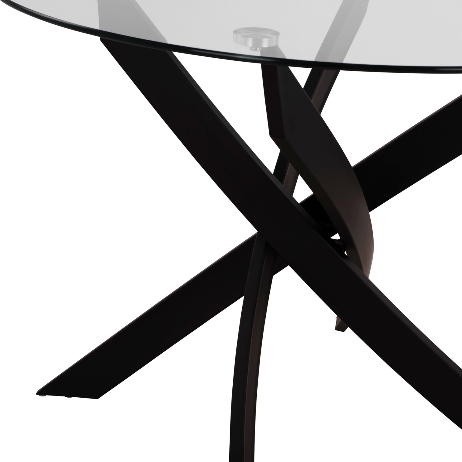 DINING SET 5PCS LADY HM21199.02 GLASS TOP--METAL IN BLACK & VELVET IN DUSTY PINK