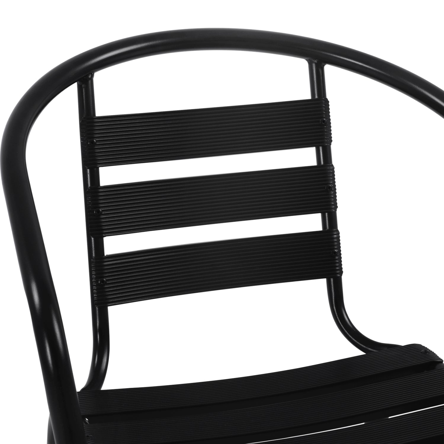 OUTDOOR DINING SET 5PCS ADAM HM21220 METAL CHAIRS & TABLE 110x60 BLACK