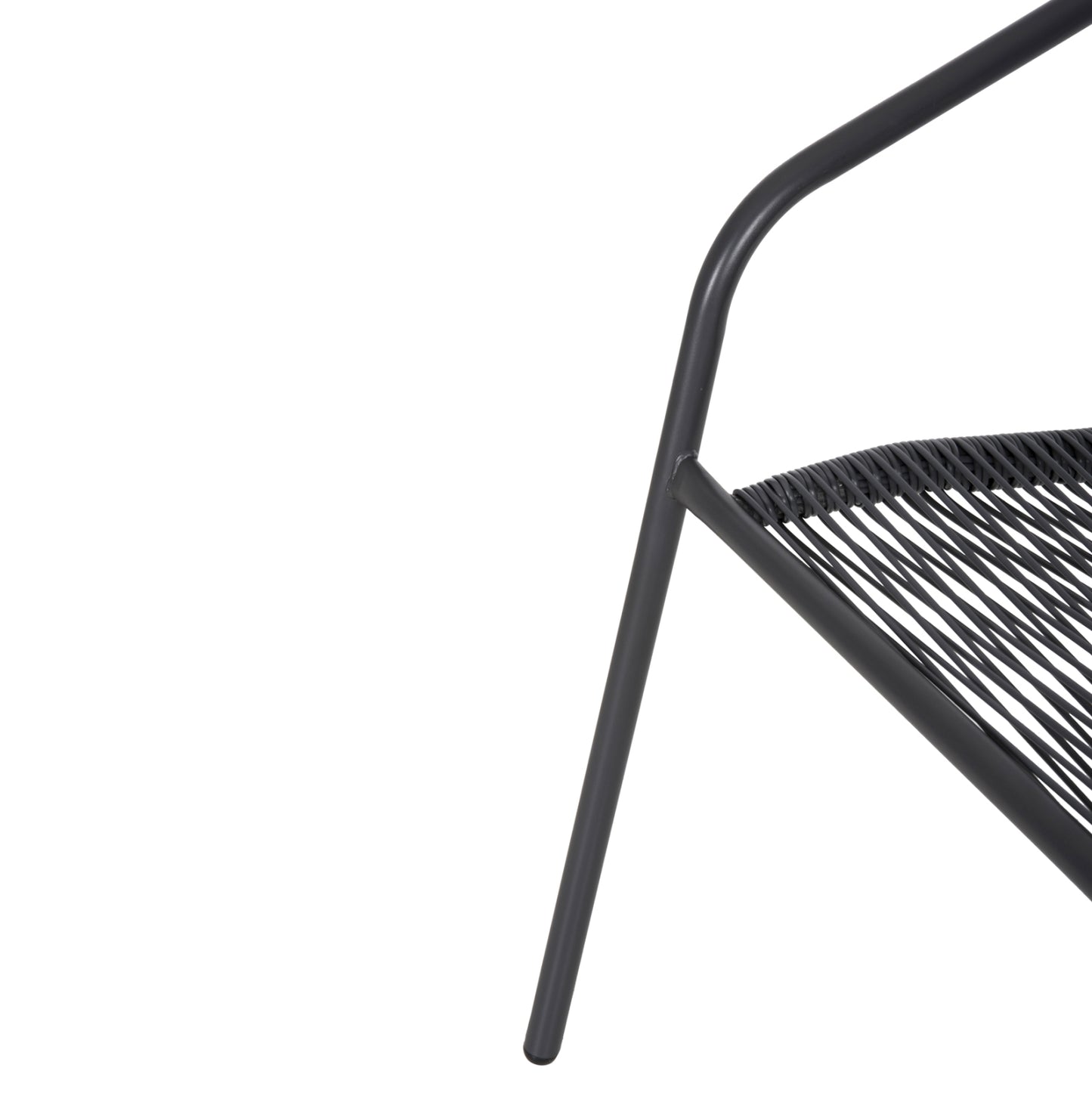 OUTDOOR DINING SET 5PCS SWIFTER HM21222 METAL CHAIRS & TABLE 110x60 GREY