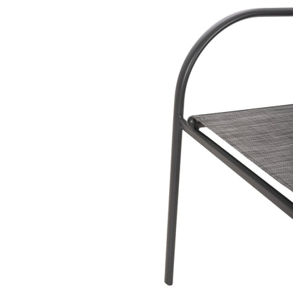 OUTDOOR DINING SET 5PCS REDAN HM21223 TABLE & 4 ARMCHAIRS IN GREY