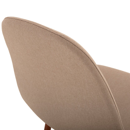 DINING SET 5PCS LEOMOR HM21270.01 DINING TABLE & 4 DINING CHAIRS - BEIGE FABRIC