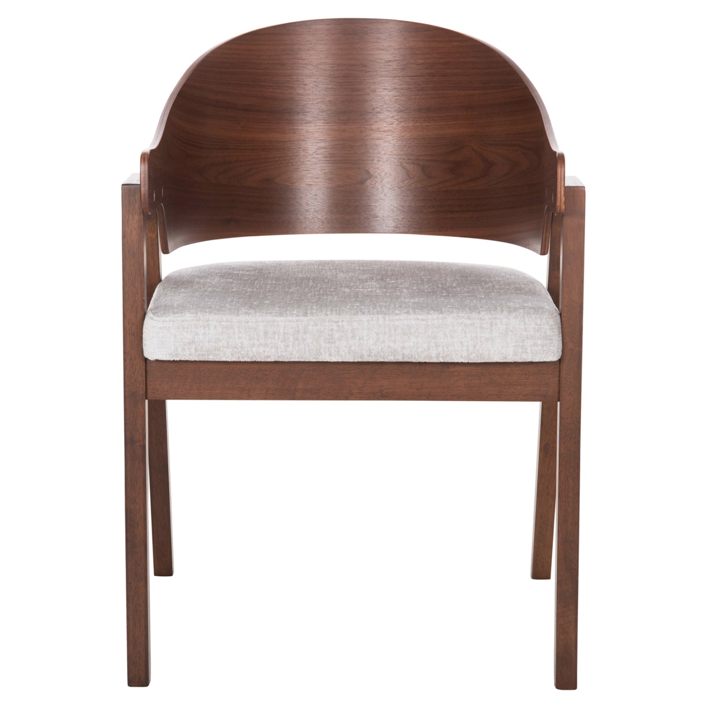 DINING SET 5PCS RINER HM21340 SQUARE TABLE MADE OF MDF--CHAIRS MADE OF RUBBERWOOD & FABRIC