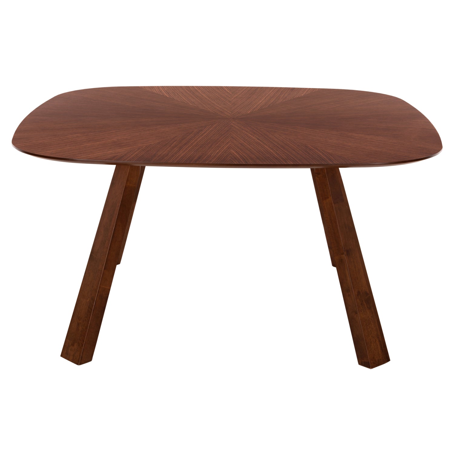 DINING SET 5PCS RINER HM21340 SQUARE TABLE MADE OF MDF--CHAIRS MADE OF RUBBERWOOD & FABRIC