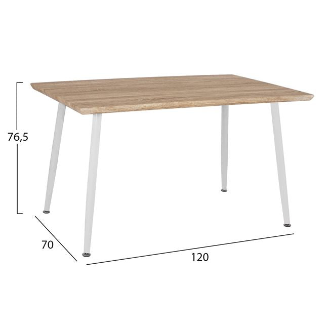 Set Dining Table 5 pieces HM10350.02 Table 120x70x76,5 cm & Chairs Vegas