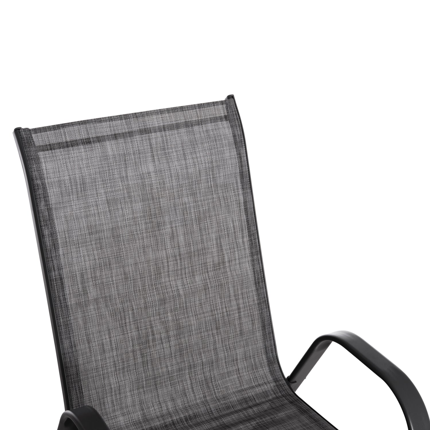 DINING SET 7PCS HM10557.01-GREY COLOR-4 ARMCHAIRS & 2 FOLDING CHAIRS