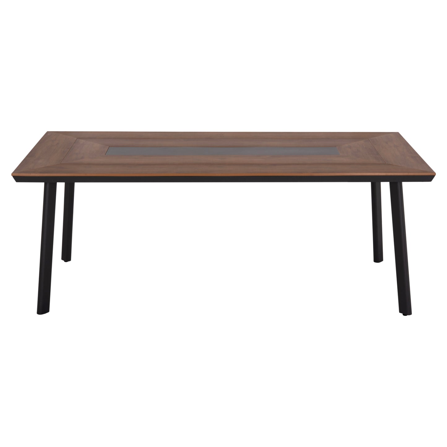 OUTDOOR DINING SET 7PCS MAERLY HM10826.13 ALUMINUM & CUSHIONS IN DARK GREY--POLYWOOD