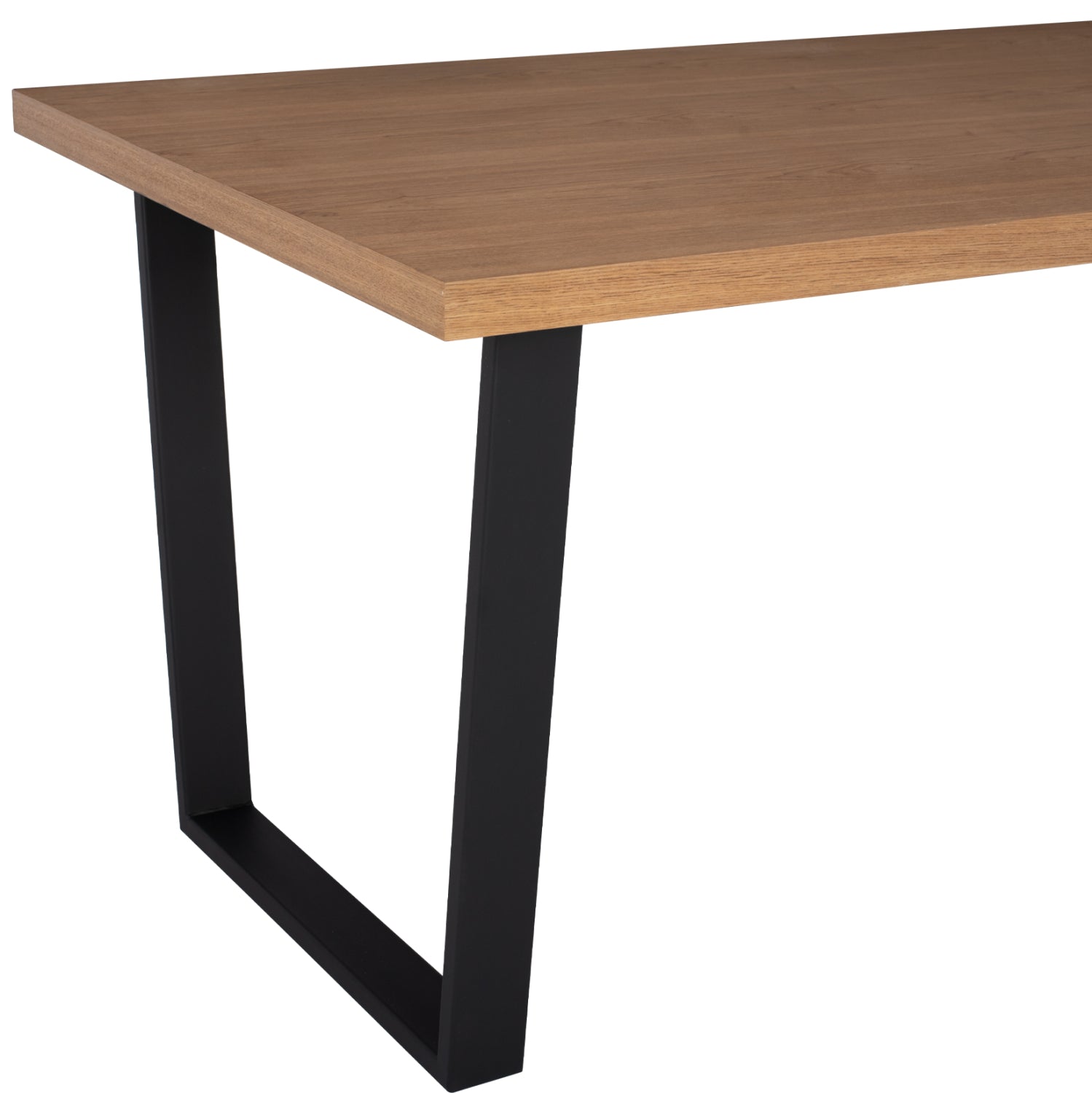 DINING SET 7PCS ASTORIA HM10933.02 MDF TOP--FABRIC IN BEIGE/BROWN & BLACK METAL LEGS