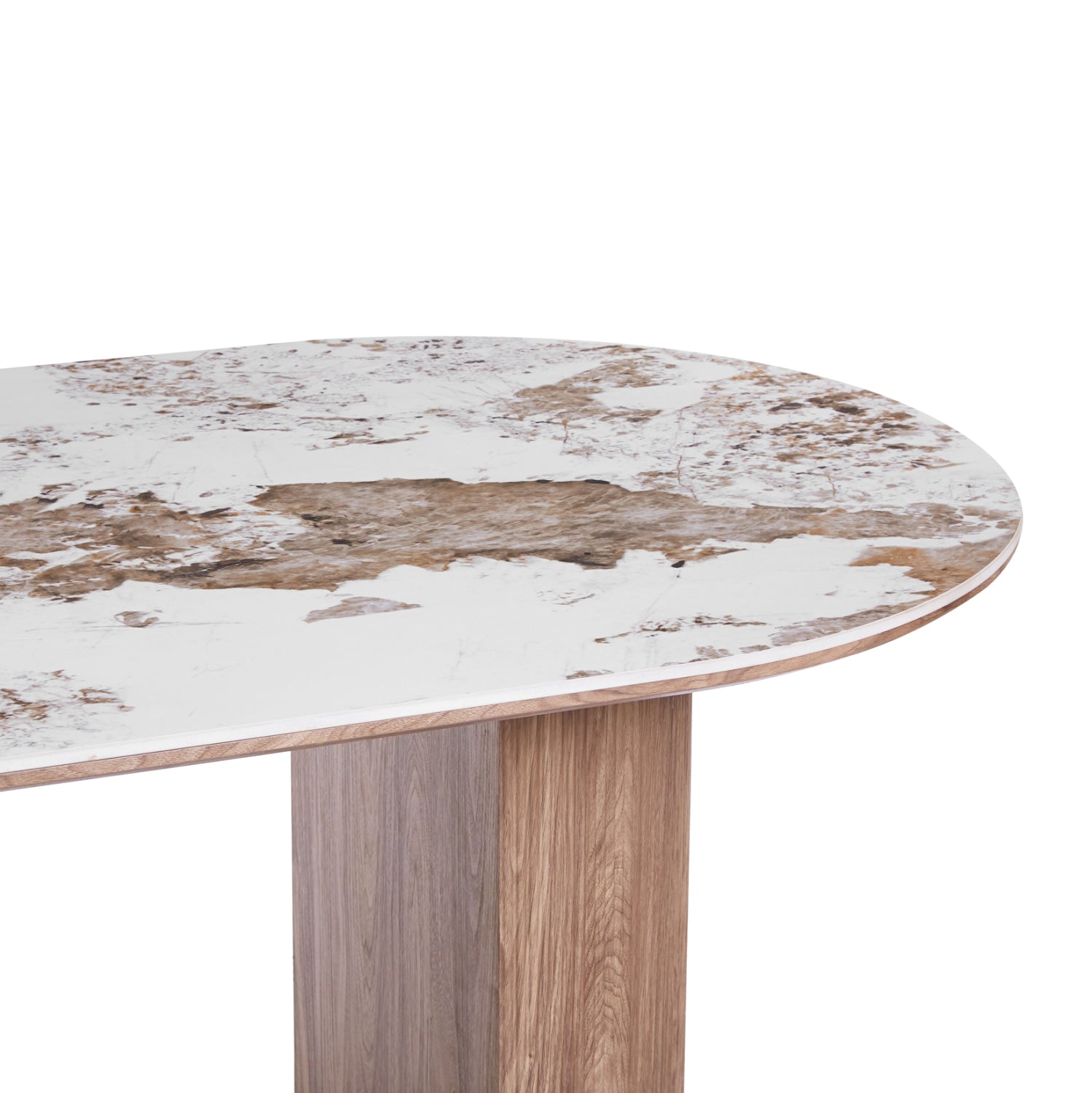 DINING SET 7PCS DETTON HM12100.02 CERAMIC TOP IN PANDORA COLOR SCHEME--BEIGE/BROWN COLOR FABRIC