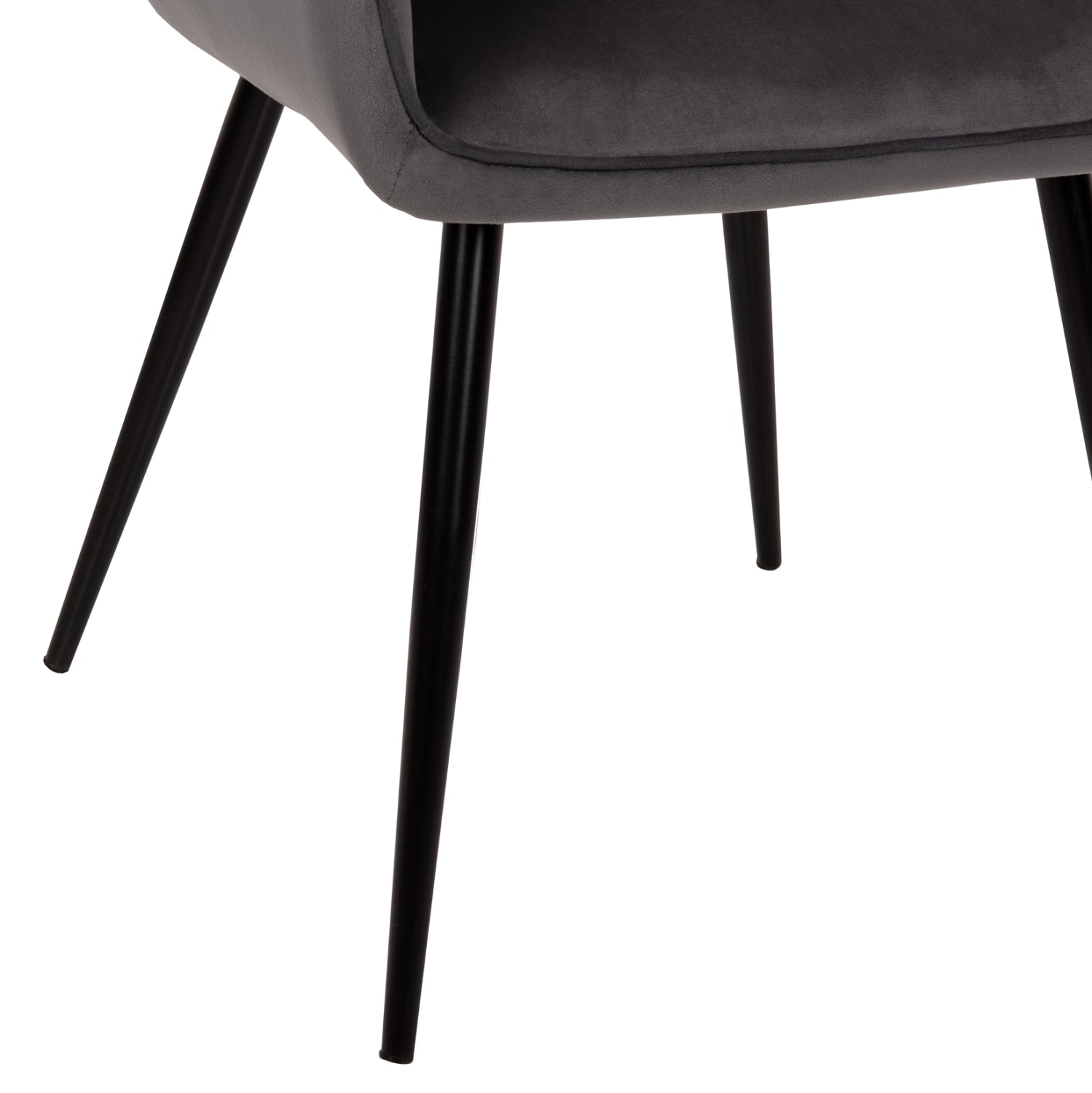 DINING SET 7PCS RAVEN HM21070.03 CERAMIC TOP--4 CHAIRS & 2 ARMCHAIRS GREY