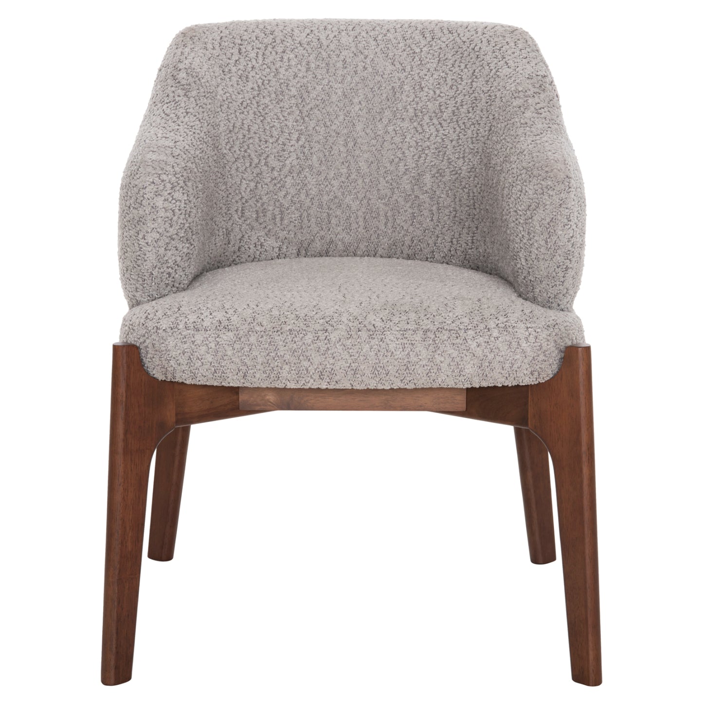 DINING SET 7PCS ABAI HM21338.02 TABLE MADE OF MDF--CHAIRS WITH BOUCLE FABRIC