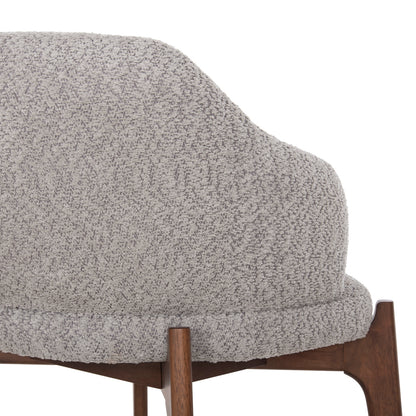 DINING SET 7PCS ABAI HM21338.02 TABLE MADE OF MDF--CHAIRS WITH BOUCLE FABRIC